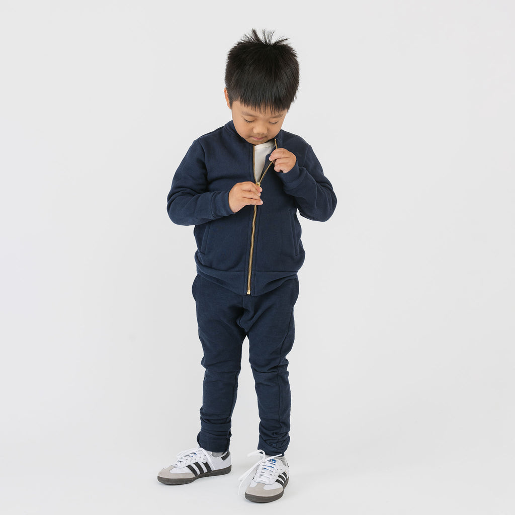 Mod Joggers - Sweatpants - Navy - 12-18 months - mini mioche