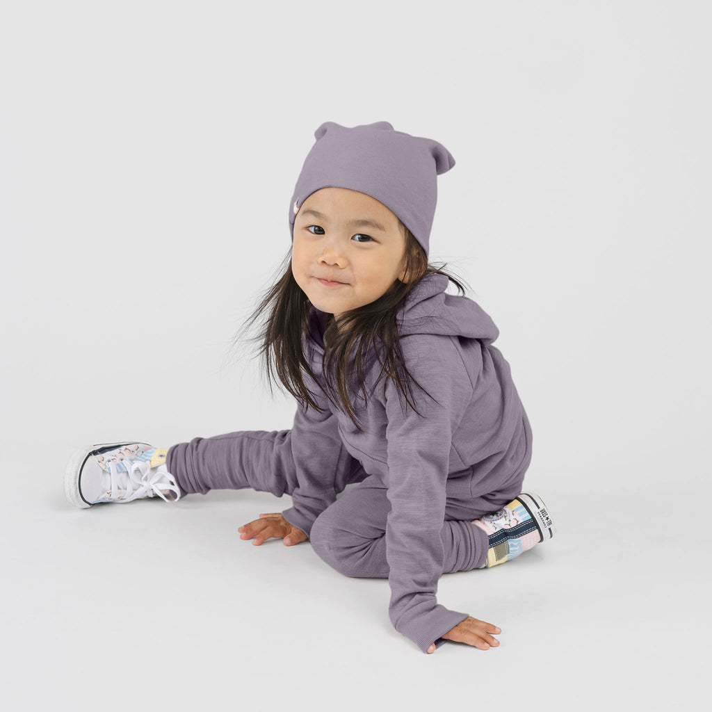 Mod Tie Joggers - Sweatpants - Vintage Plum - 1/2 years - mini mioche