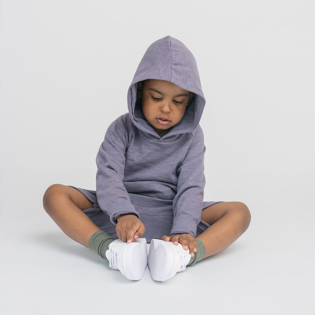 Mod Slouchy Shorts - Shorts - Vintage Plum - 3-6 months - mini mioche