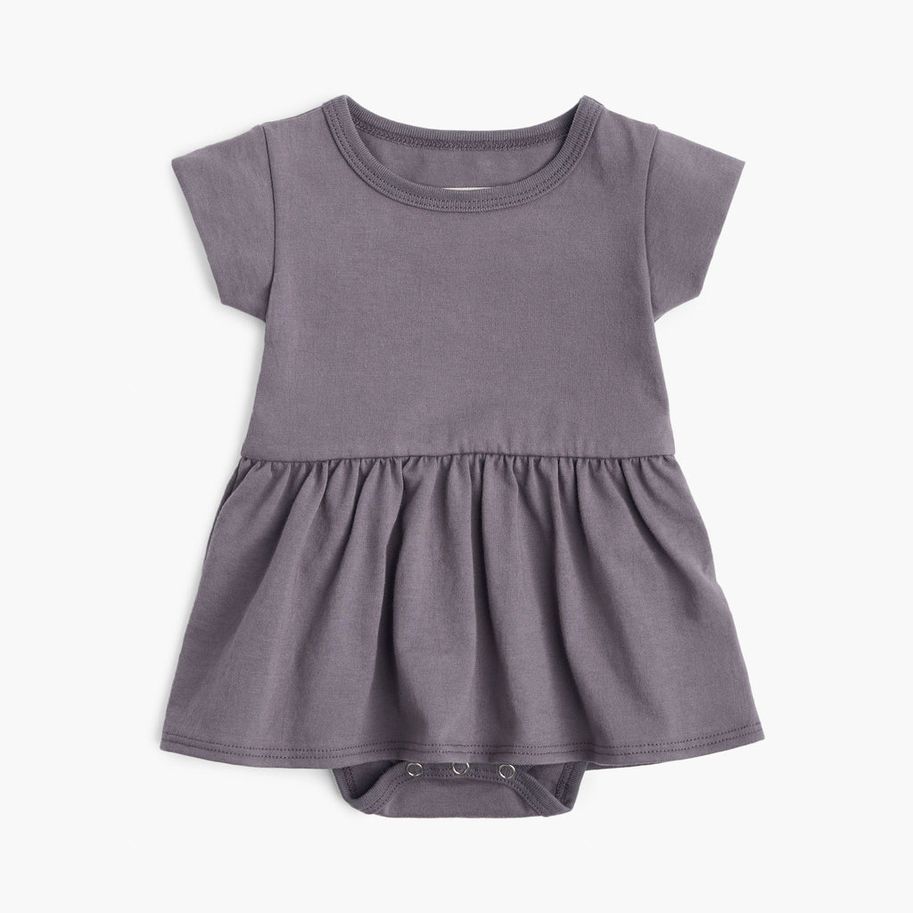 Cloud Onesie Dress - Dresses - Vintage Plum - 0-3 months - mini mioche