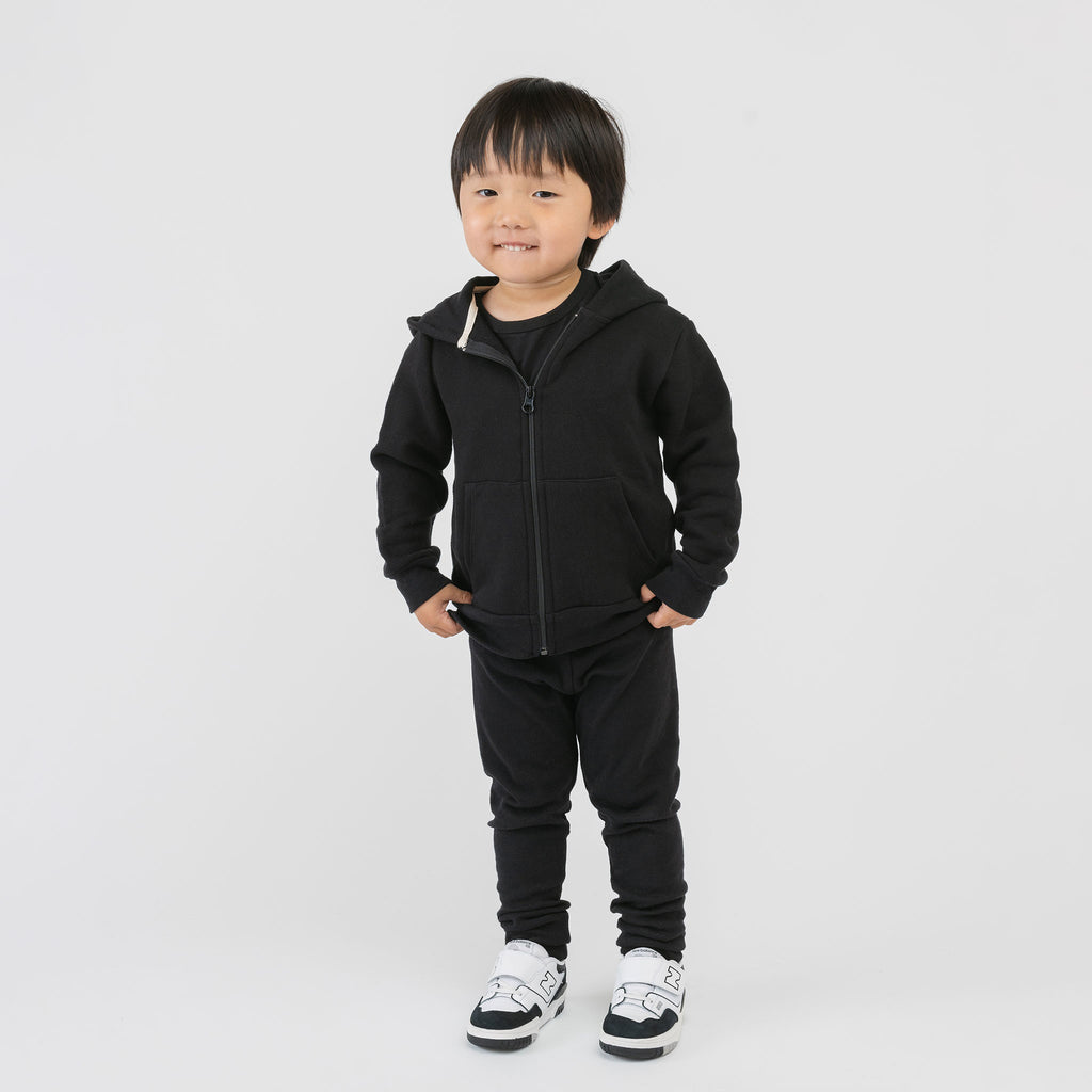 Plush Hoodie - Hoodies - Black - 0-3 months - mini mioche