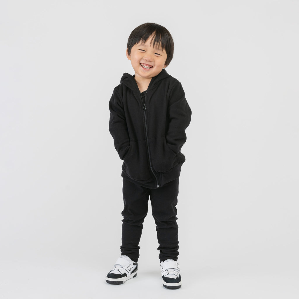 Plush Hoodie - Hoodies - Black - 0-3 months - mini mioche