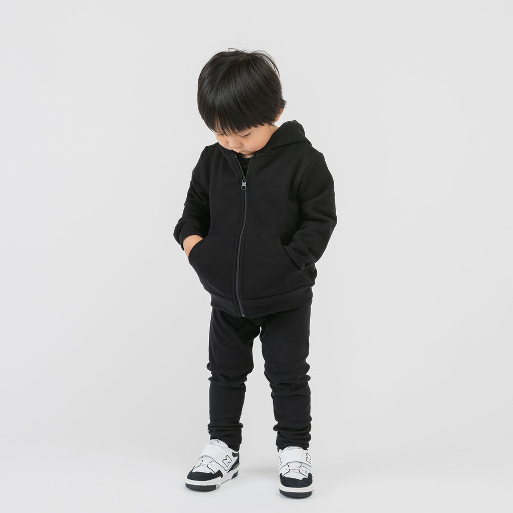 Plush Hoodie - Hoodies - Black - 0-3 months - mini mioche