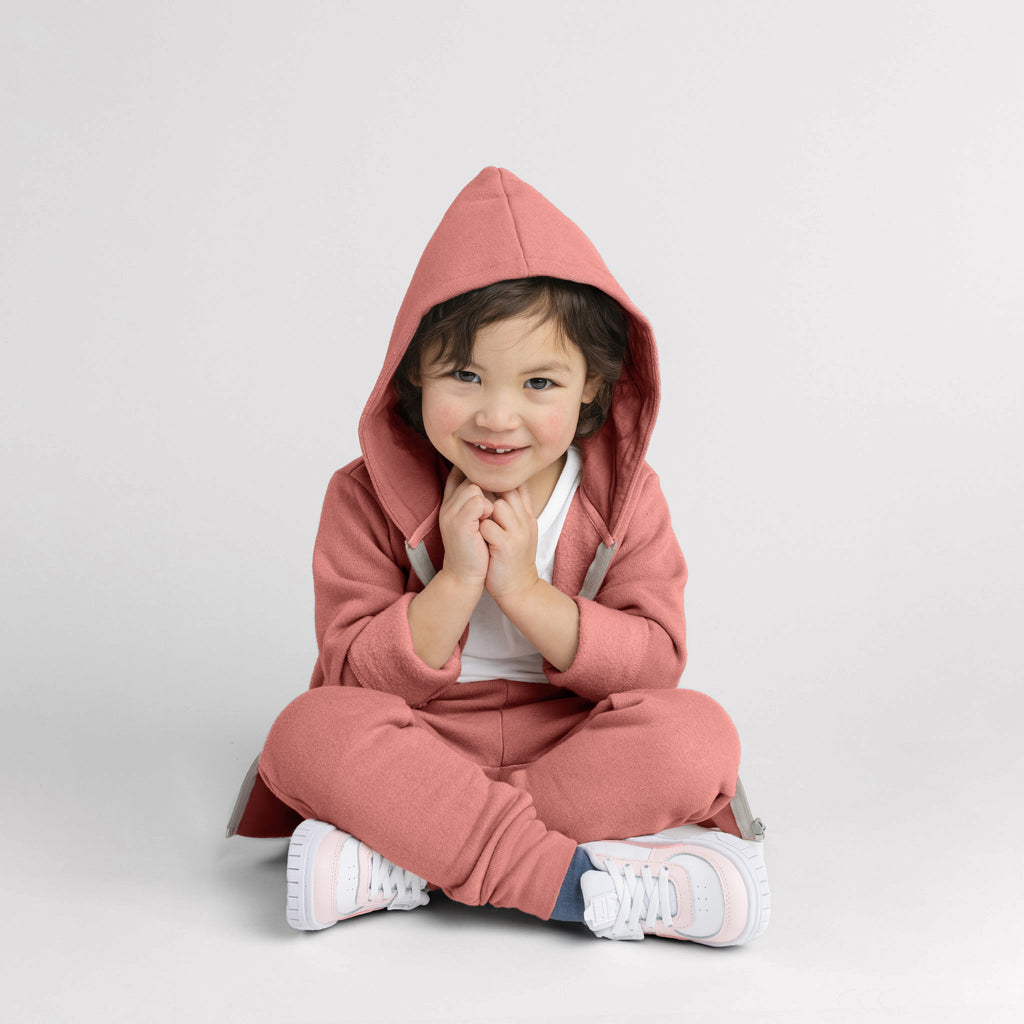 Plush Hoodie - Hoodies - Clay - 0-3 months - mini mioche