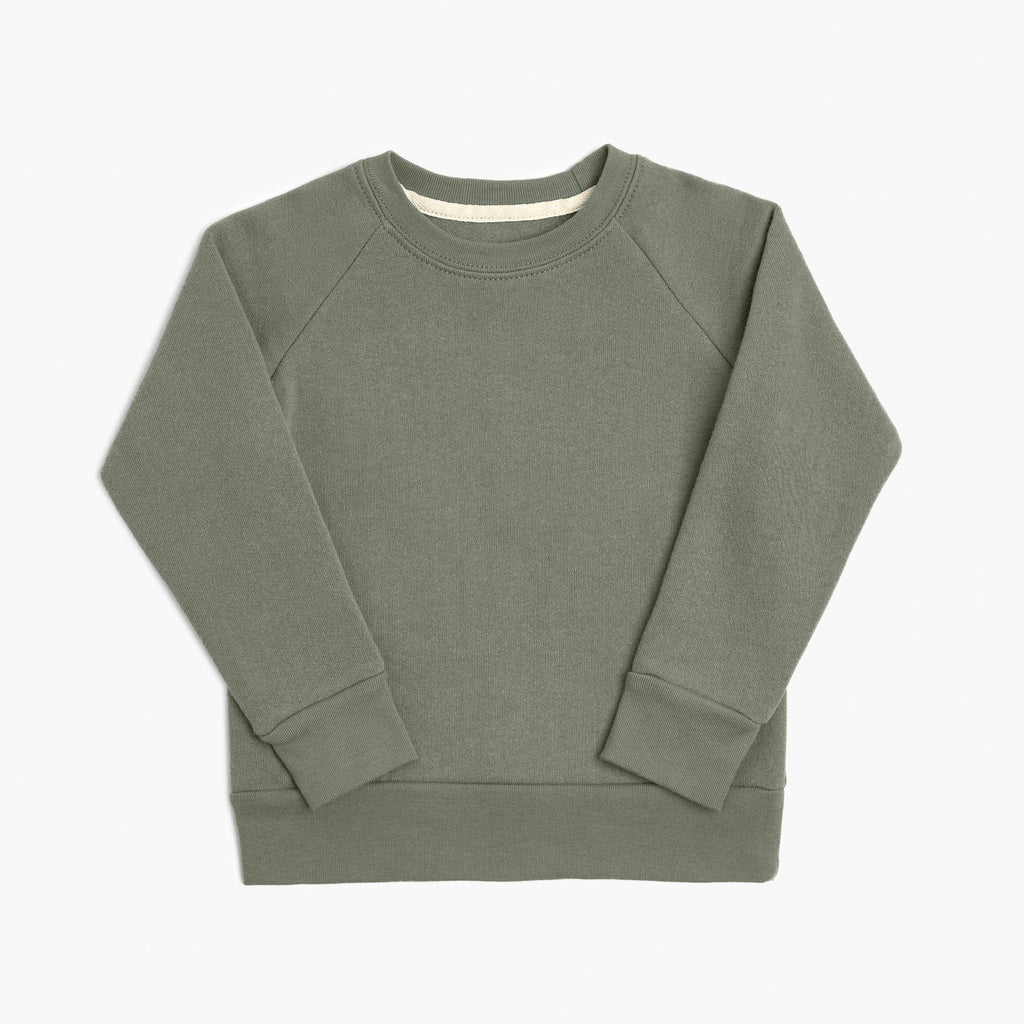 Plush Pullover - Organic Cotton Kids Sweatshirts - Black - Toddler and Kids Sweatshirts Made in Canada - mini mioche