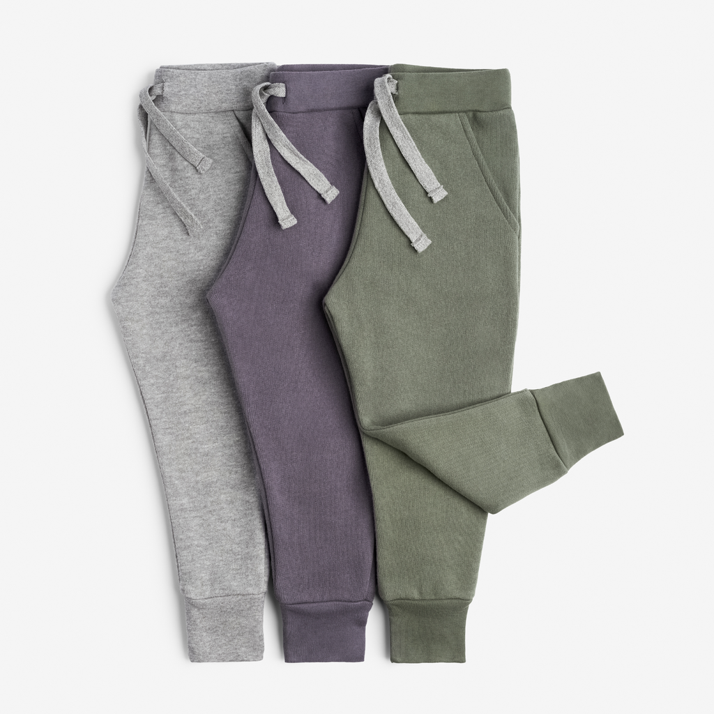 Plush Skinny Sweats - Sweatpants - Thyme - 6-12 months - mini mioche