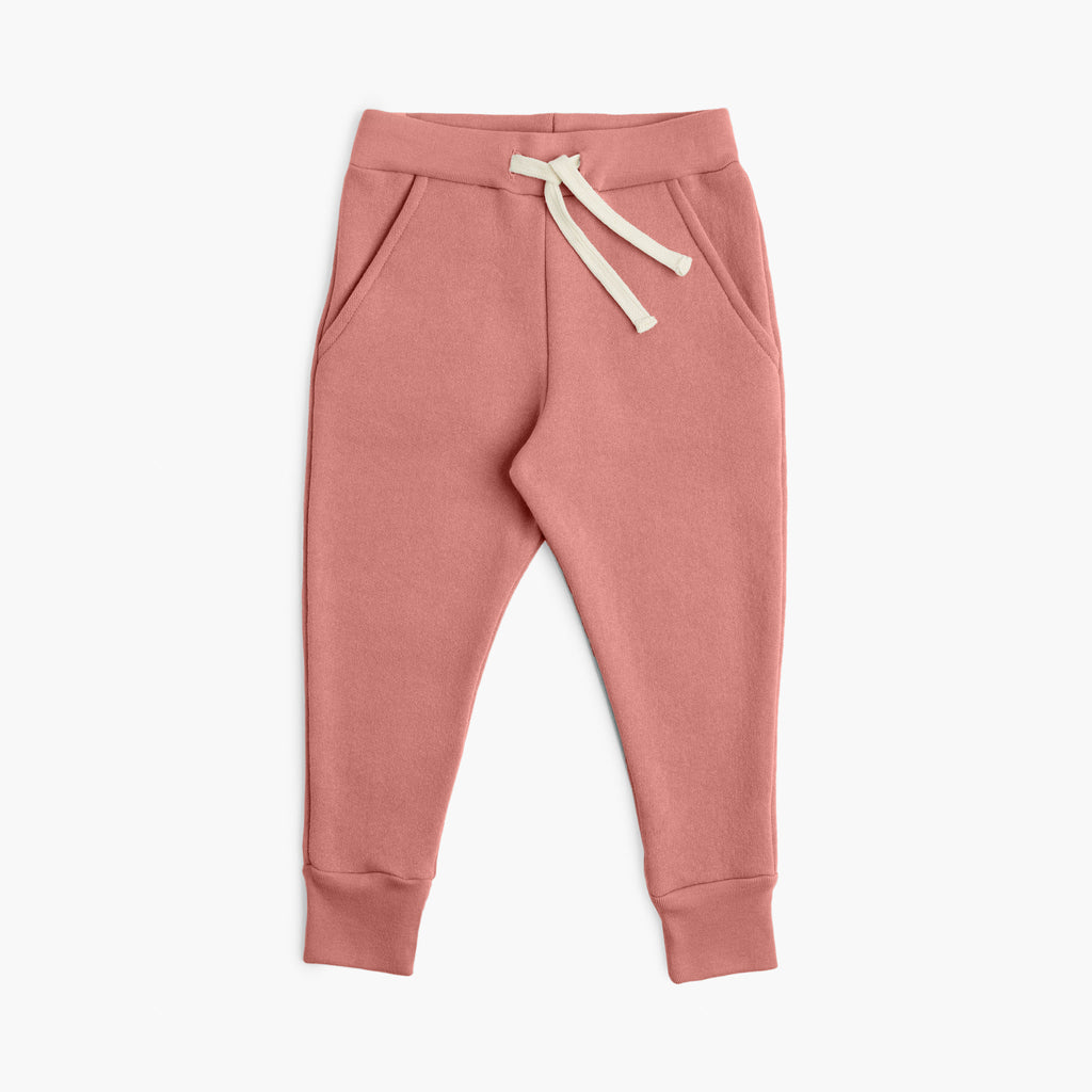 Plush Skinny Sweats - Sweatpants - Clay - 6-12 months - mini mioche