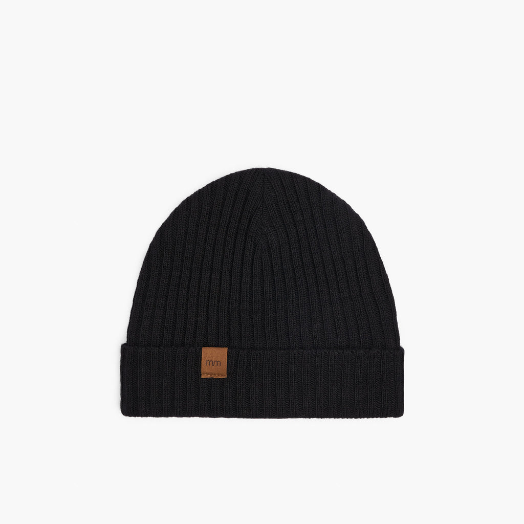 Rib Toque - Toques - Black - 0-12 - mini mioche