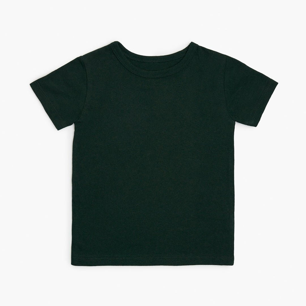 Cloud Short Sleeve Tee - 100% GOTS-Certified Organic Cotton Kids Tshirts - Pine - Toddler Tweens and Teens - Made in Canada - mini mioche