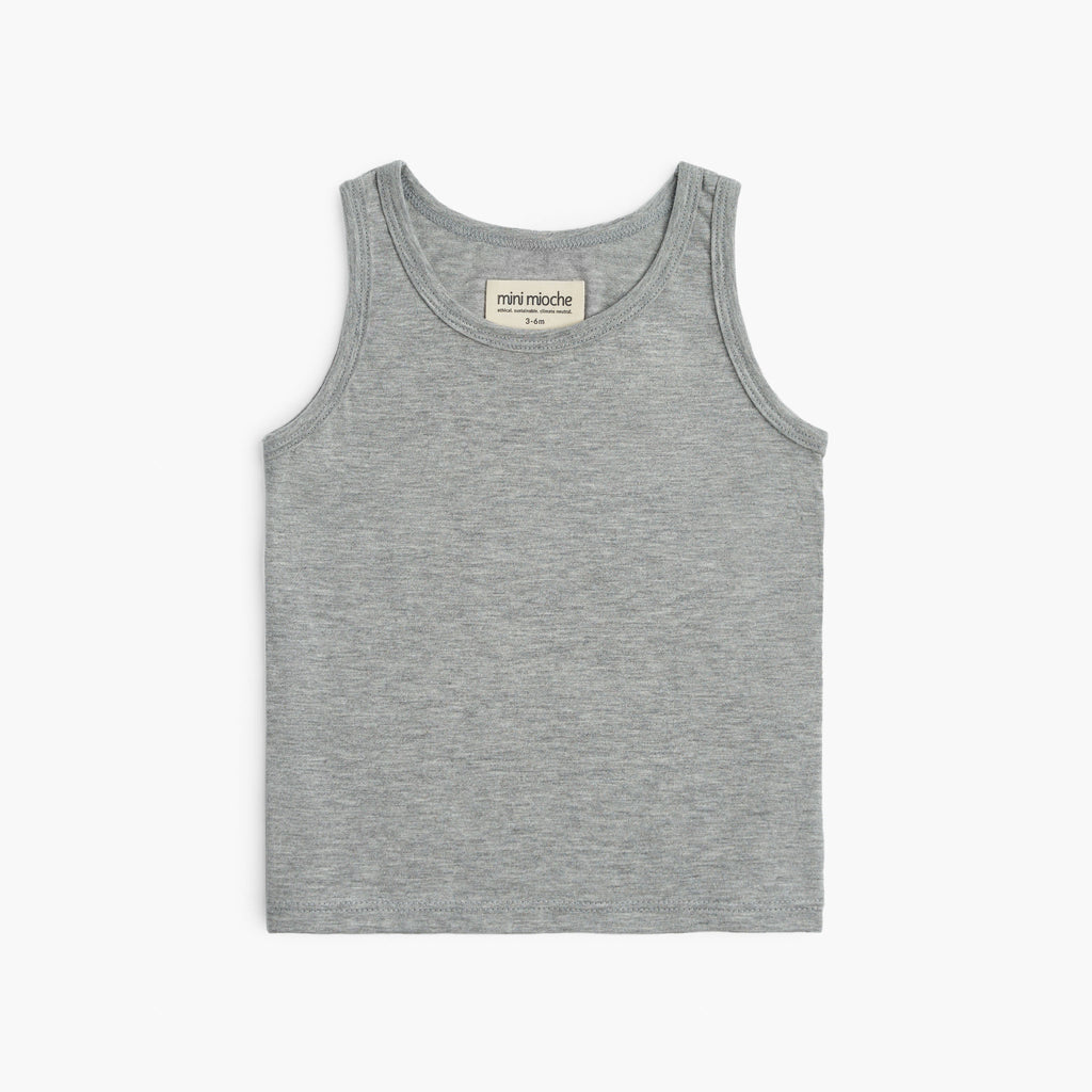 Cloud Tank - Shorts - Heather Grey - 1/2 years - mini mioche